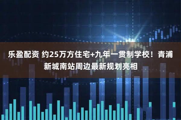 乐盈配资 约25万方住宅+九年一贯制学校！青浦新城南站周边最新规划亮相