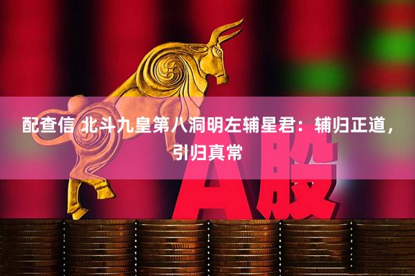 配查信 北斗九皇第八洞明左辅星君：辅归正道，引归真常