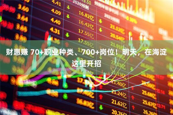 财惠赚 70+职业种类、700+岗位！明天，在海淀这里开招