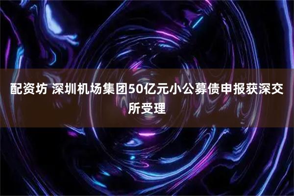 配资坊 深圳机场集团50亿元小公募债申报获深交所受理